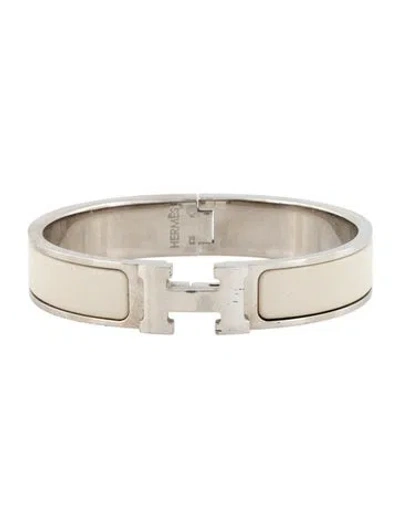 Pre-owned Hermes Clic H Bracelet, 6.25" In Multicolor