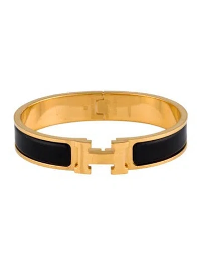 Pre-owned Hermes Clic H Bracelet, 6.5" In Multi