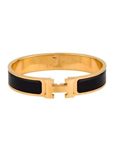 Pre-owned Hermes Clic H Bracelet, 6.5" In Multi