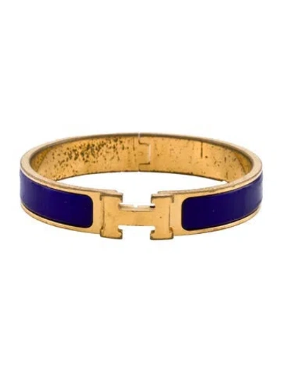 Pre-owned Hermes Clic H Bracelet, 6.75" In Multi
