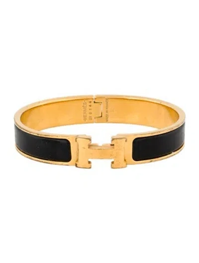 Pre-owned Hermes Clic H Bracelet, 7" In Multi