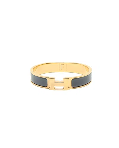 Hermes Hermès Clic H Bracelet In Black