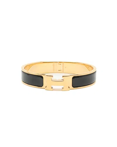 Hermes Hermès Clic H Bracelet In Black