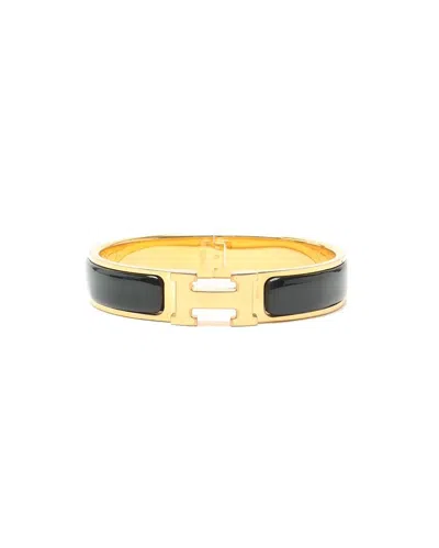 Hermes Hermès Clic H Bracelet In Black