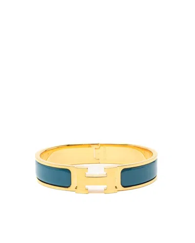 Hermes Hermès Clic H Bracelet In Blue