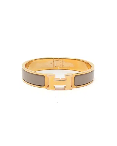 Hermes Hermès Clic H Bracelet In Grey
