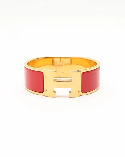 Pre-owned Hermes Hermès Clic H Bracelet In Multi