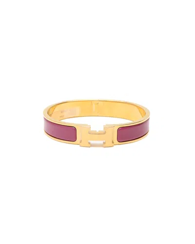Pre-owned Hermes Hermès Clic H Bracelet In Multi
