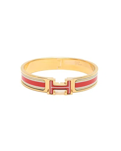 Pre-owned Hermes Hermès Clic H Bracelet In Multi