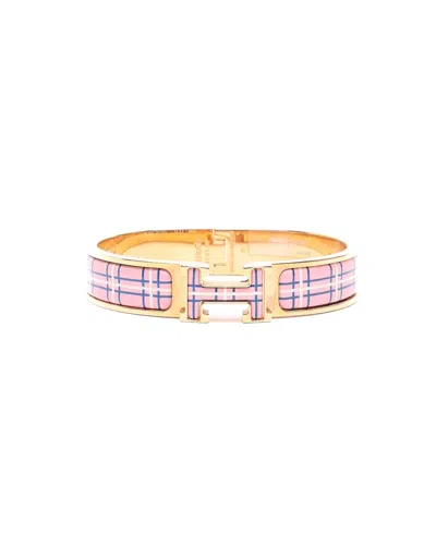 Pre-owned Hermes Hermès Clic H Bracelet In Multi