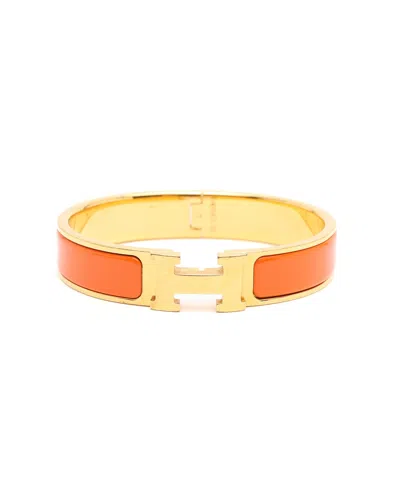 Hermes Hermès Clic H Bracelet In Orange
