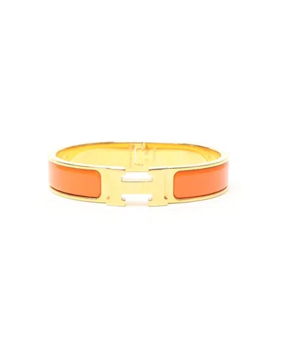 Hermes Hermès Clic H Bracelet In Orange