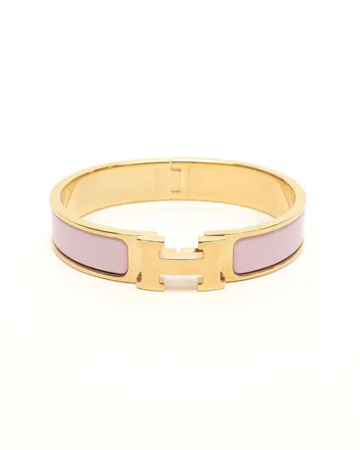 Hermes Hermès Clic H Bracelet In Pink