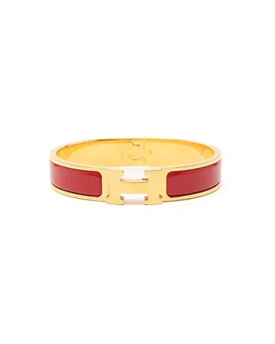 Hermes Hermès Clic H Bracelet In Red