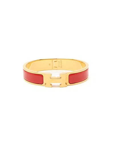 Hermes Hermès Clic H Bracelet In Red