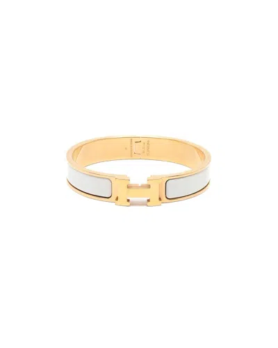 Hermes Hermès Clic H Bracelet In White
