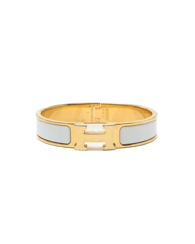Hermes Hermès Clic H Bracelet In White