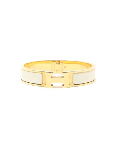 Hermes Hermès Clic H Bracelet In White