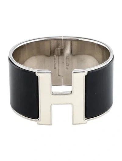 Pre-owned Hermes Clic H Xl W/enamel At Turnlock, 6.5" In Multi