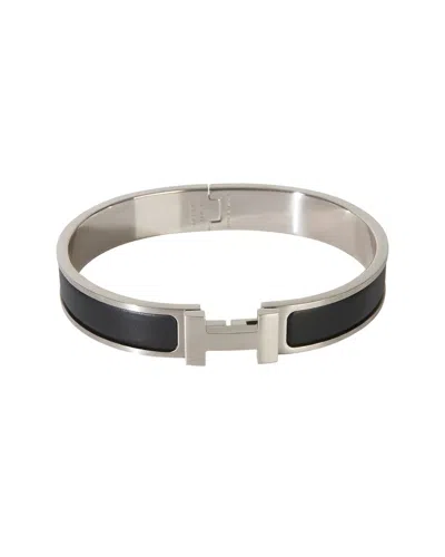 Pre-owned Hermes Hermès Clic Hh In Noir Mat Bracelet (authentic Pre-loved)