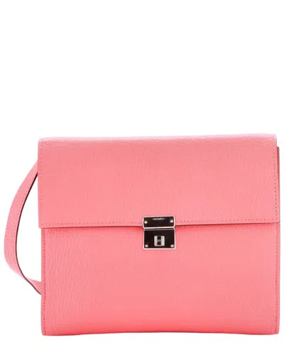 Pre-owned Hermes Hermès Clic Wallet On Strap Chevre Mysore 16 (authentic Pre-loved)
