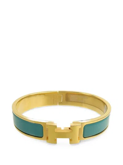 Pre-owned Hermes Clic-h Bracelet In Gold