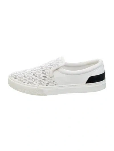 Pre-owned Hermes Clip Sneakers In White