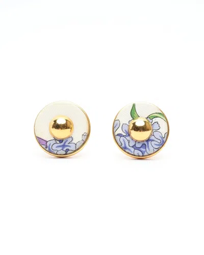 Pre-owned Hermes Hermès Clip-on Earrings In Multi