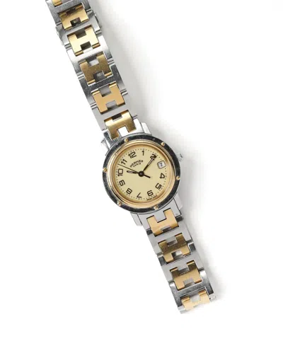 Pre-owned Hermes Hermès Clipper 24mm Ca 2010 Watch In Multi