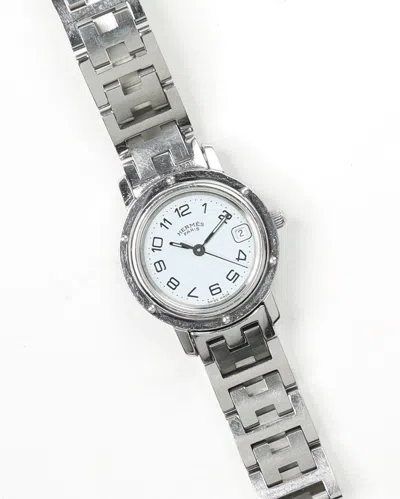 Pre-owned Hermes Hermès Clipper 24mm Ref Cl4.210 Watch