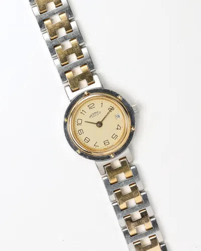 Pre-owned Hermes Hermès Clipper 24mm Watch