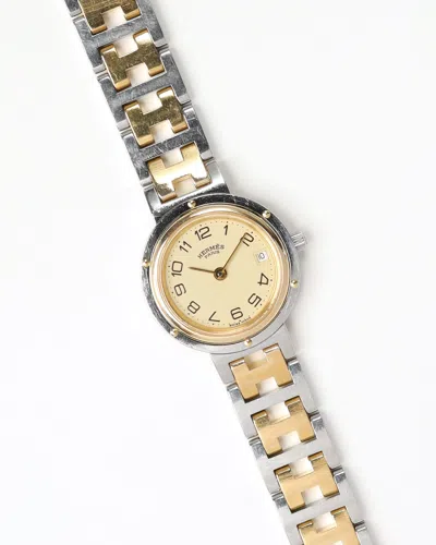 Pre-owned Hermes Hermès Clipper 24mm Watch