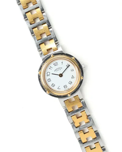 Hermes Hermès Clipper 24mm Watch In Metallic