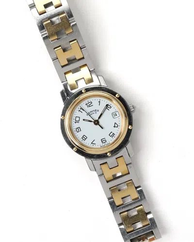Pre-owned Hermes Hermès Clipper 24mm Watch In Multi