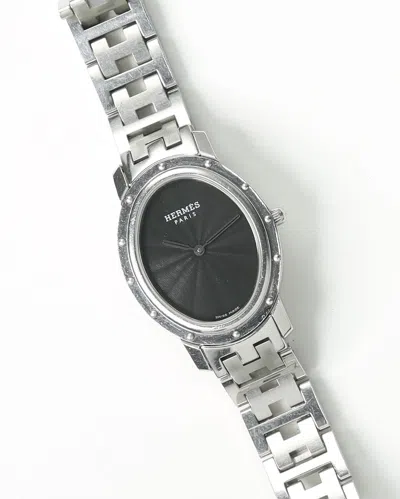 Pre-owned Hermes Hermès Clipper Oval 26mm Ref C01.510 Watch