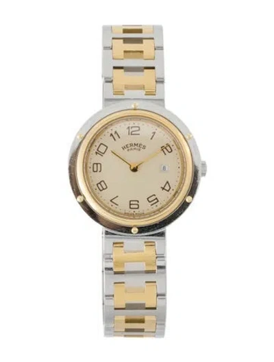 Pre-owned Hermes Clipper Watch, 30mm In Multi