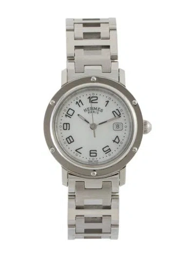 Pre-owned Hermes Clipper Watch, 31mm In Multi