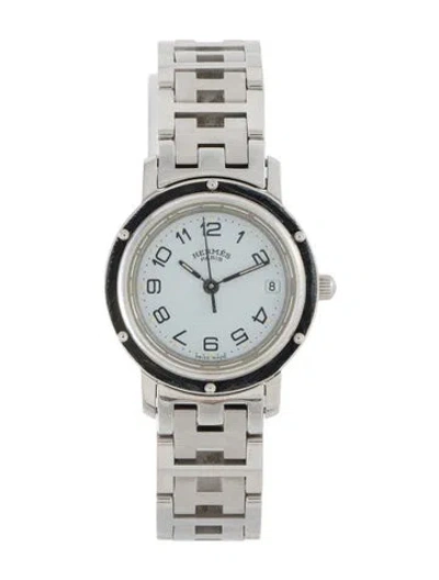 Pre-owned Hermes Clipper Watch In Multi