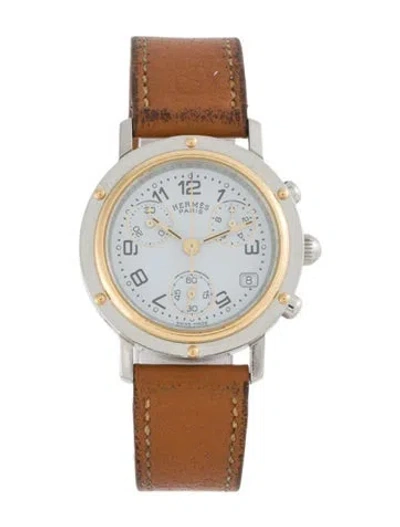 Pre-owned Hermes Clipper Watch In Multi
