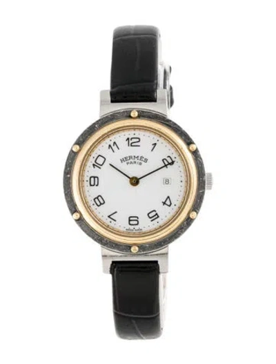 Pre-owned Hermes Clipper Watch In Multi