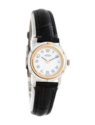 Pre-owned Hermes Clipper Watch In Multicolor