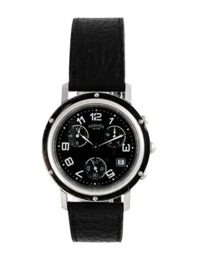 Pre-owned Hermes Clipper Watch In Multicolor