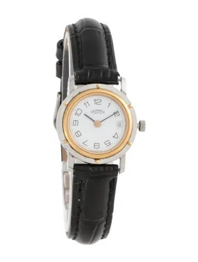 Pre-owned Hermes Clipper Watch In Multicolor
