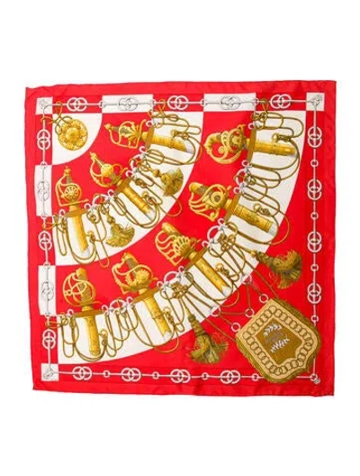 Pre-owned Hermes Cliquetis Silk Scarf