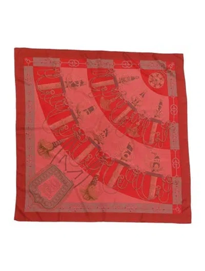Pre-owned Hermes Cliquetis Silk Scarf