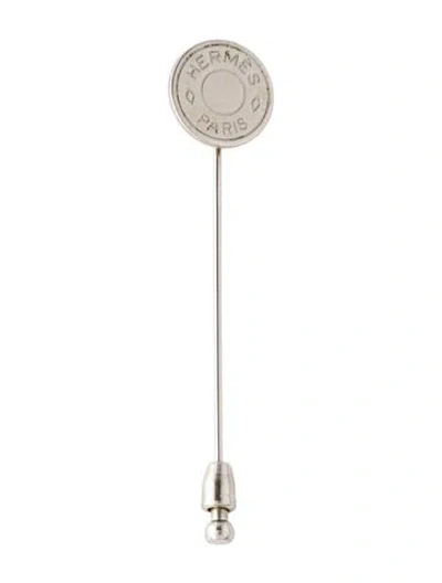 Pre-owned Hermes Clou De Selle Stick Pin In Multi