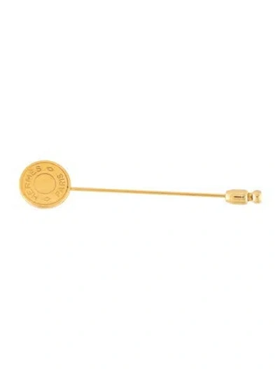 Pre-owned Hermes Clou De Selle Stick Pin In Multicolor