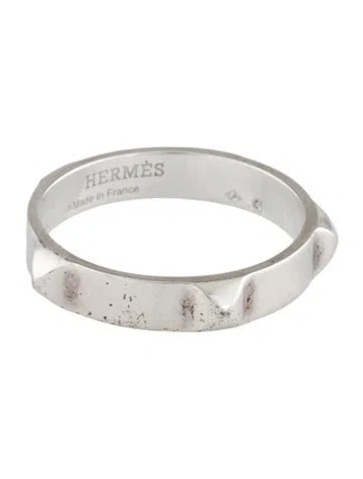 Pre-owned Hermes Clou D'h Ring, Small Model In Multi