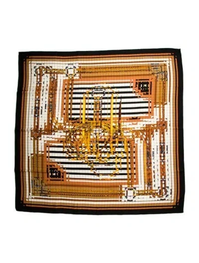 Pre-owned Hermes Coaching Deja-vu Cashmere Shawl W/ Tags In Multi