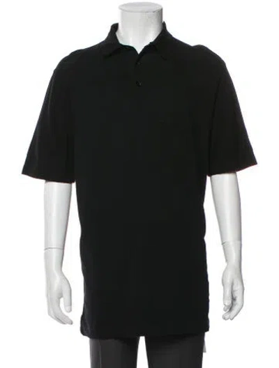 Pre-owned Hermes Collar Short Sleeve Polo Shirt In Black